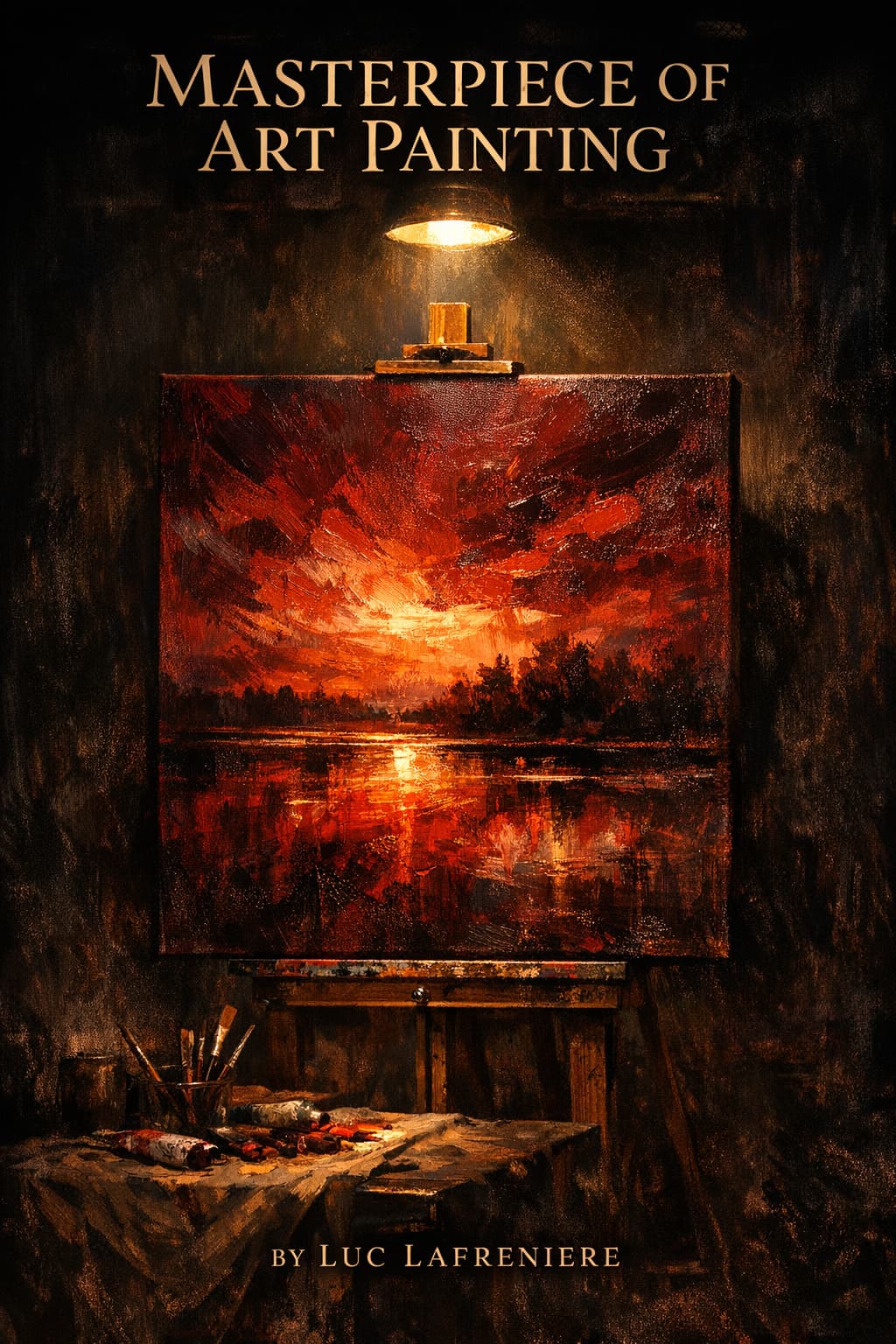 Dramatic fine art social media post for Masterpiece of Art Painting by Luc Lafreniere